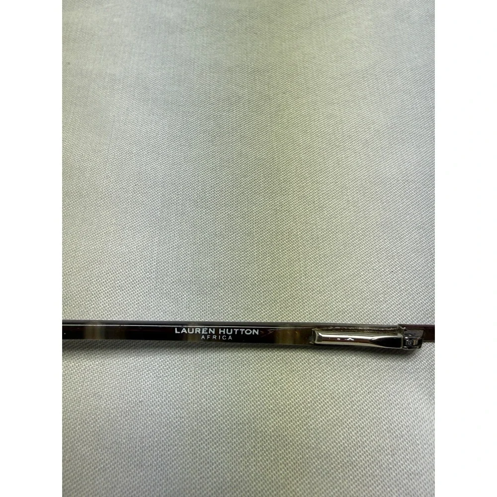 Lauren Hutton Africa Eyeglasses‎ L321 Brown Semi-Rimless Frames 53-18-135